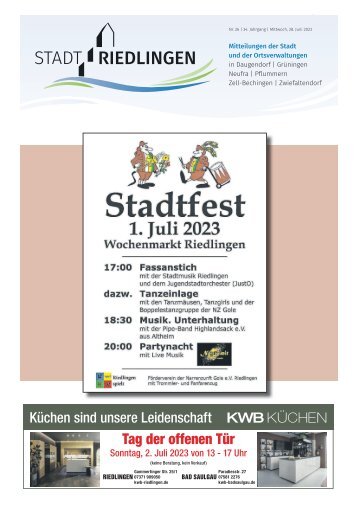 27.06.2023 Amtliches Mitteilungsblatt Riedlingen