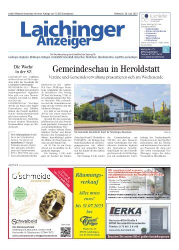 28.06.2023 Laichinger Anzeiger