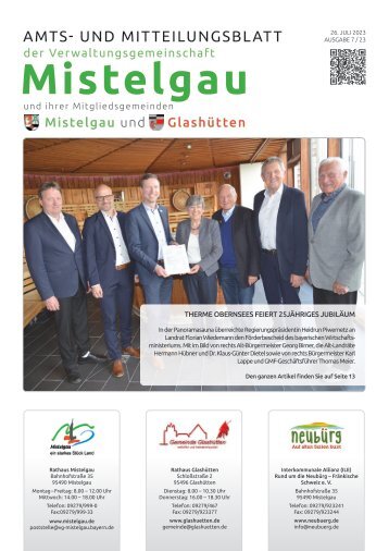 Mistelgau Amts und Mittelungsblatt Juli 2023