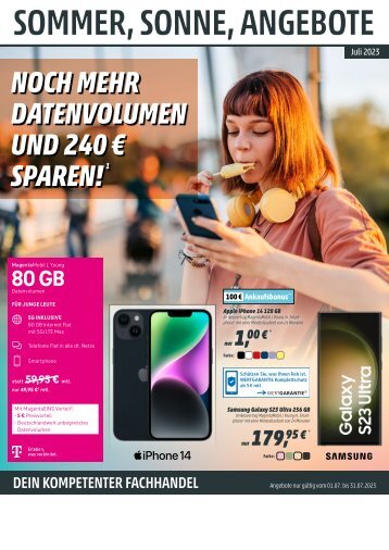 Telekom Monatsflyer Juli 2023