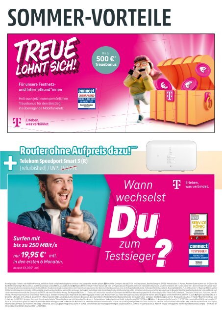 Telekom Monatsflyer Juli 2023