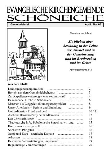 LandesJugendCamp vom 3.-5. Juni - Kirchen in Schöneiche