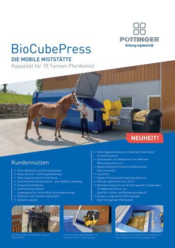 BioCubePress Produktbroschüre DE