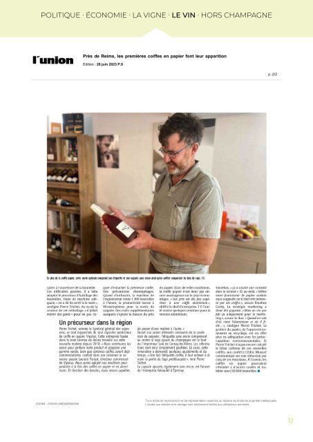 PANORAMA DE PRESSE - 28.06.23