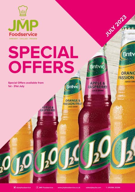 JMP Foodservice Monthly Offers July 2023