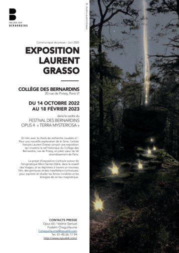 2022 juin - CP - Exposition Laurent Grasso