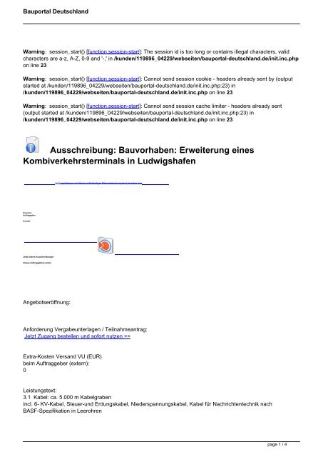 Ausschreibung Bauvorhaben Erweiterung Eines Bahnmarkt Eu
