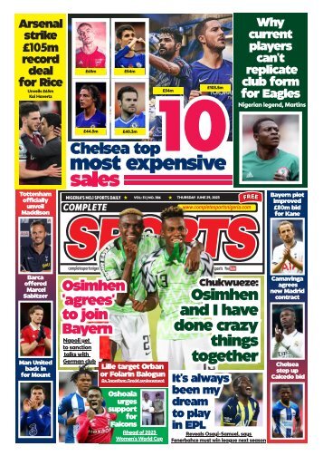 COMPLETE SPORTS - THURSDAY, JUNE 29, 2023