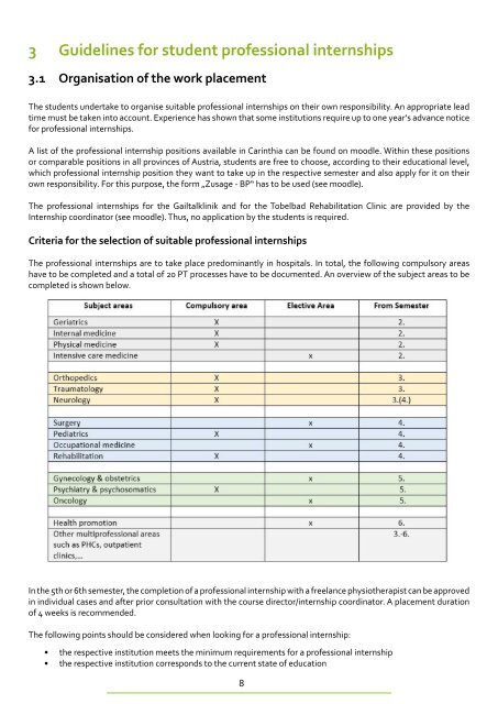 Internship/work placement guide