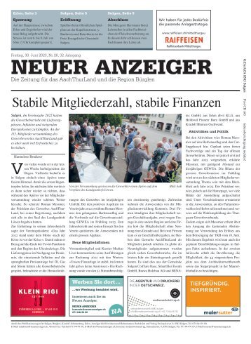 Neuer Anzeiger 30. Juni 2023
