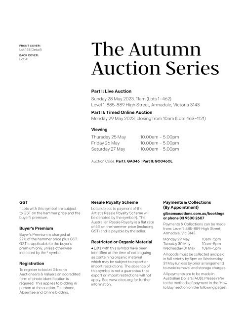 GA046 | The Autumn Auction Series