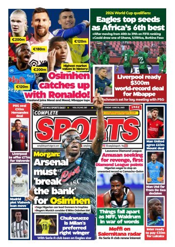 COMPLETE SPORTS - FRIDAY, JUNE 30, 2023