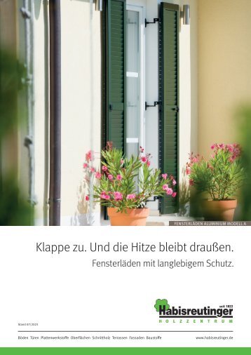 Fensterläden mit langlebigem Schutz