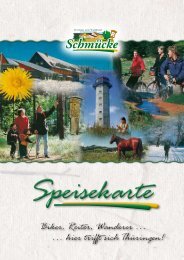 Getränke - Waldhotel Schmücke