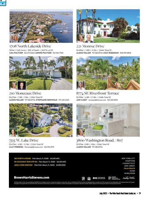 Palm Beach Real Estate Guide JULY 2023