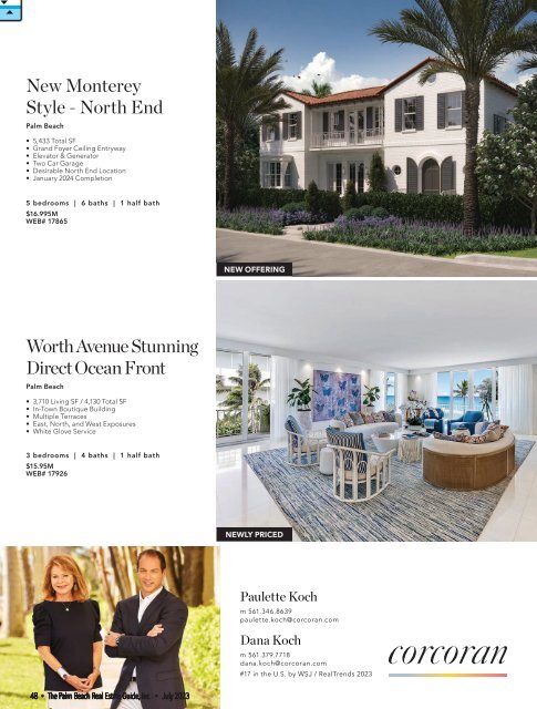 Palm Beach Real Estate Guide JULY 2023