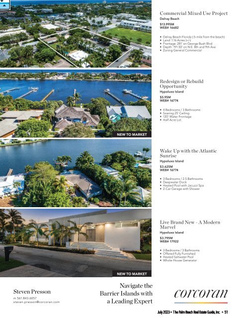 Palm Beach Real Estate Guide JULY 2023