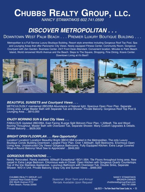 Palm Beach Real Estate Guide JULY 2023