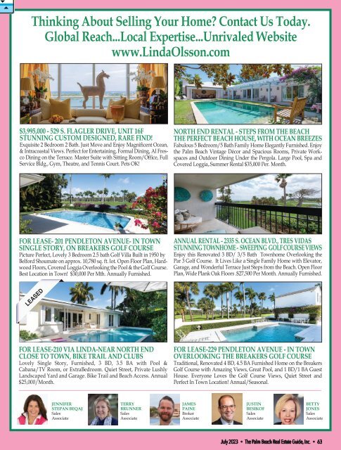 Palm Beach Real Estate Guide JULY 2023