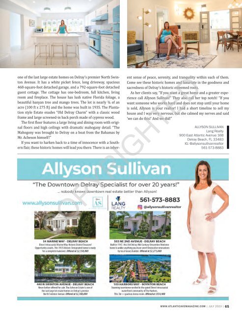 Atlantic Ave Magazine July 2023