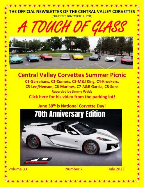 Central Valley Corvettes of Fresno - July 2023