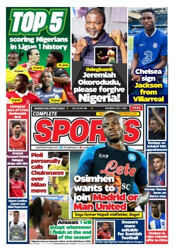 COMPLETE SPORTS - SATURDAY, JULY 1, 2023