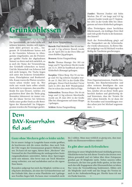 Ausgabe 2/2011 - Bergedorfer Anglerverein