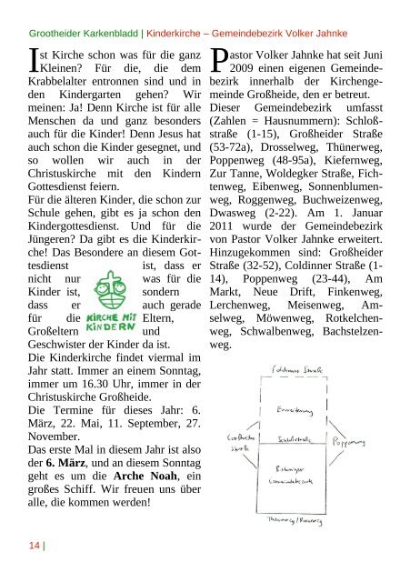 Grootheider Karkenbladd | März – Mai 2011 - Kirche Grossheide