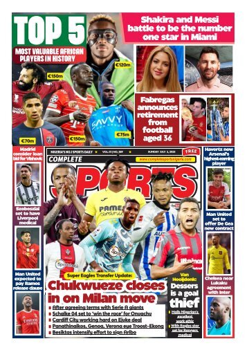 COMPLETE SPORTS - SUNDAY, JULY 2, 2023