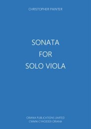 CHRISTOPHER PAINTER - Sonata for Solo Viola 
