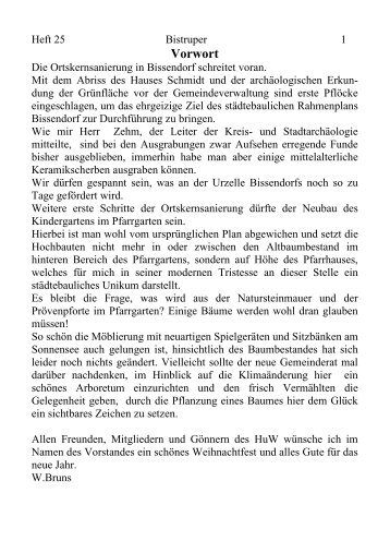 Heft 25 - Heimat- und Wanderverein Bissendorf