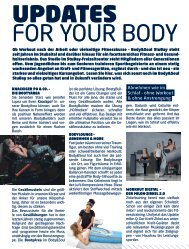 UPDATES for your Body | News aus dem Body&Soul StuBay