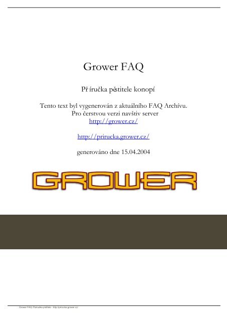 Grower FAQ
