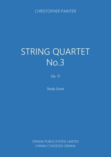 CHRISTOPHER PAINTER - String Quartet No3 [FINAL]