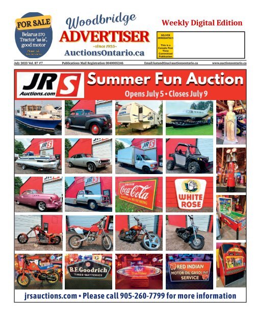 Woodbridge Advertiser/AuctionsOntario.ca - 2023-07-04