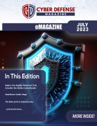 Cyber Defense eMagazine July Edition for 2023