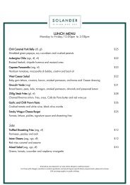 Menus as of Aug 15