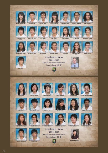 Garden International School Yearbook 2008/2009