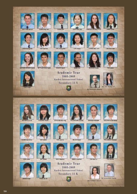 Garden International School Yearbook 2008/2009