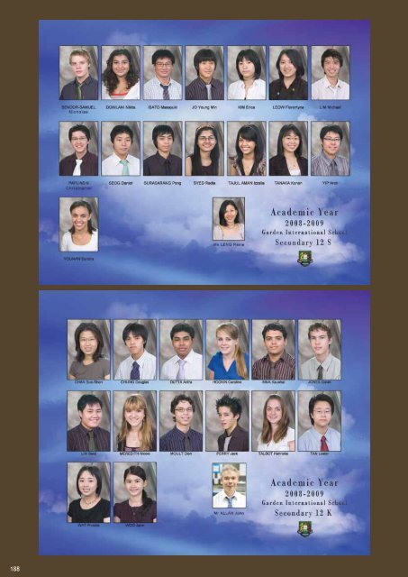 Garden International School Yearbook 2008/2009