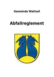abfallreglement - Gemeinde Wattwil