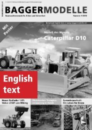 English text - Baggermodelle