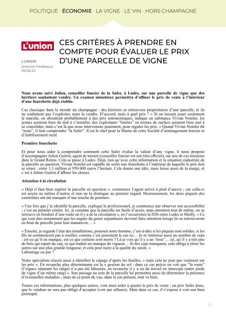 PANORAMA DE PRESSE - 05.07.23