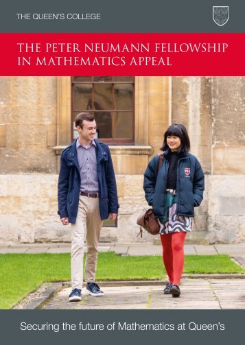 Peter-Neumann-Fellowship-in-Mathematics-Appeal