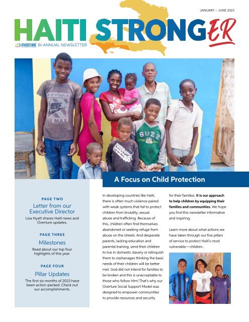 Overture 2023 Summer Newsletter