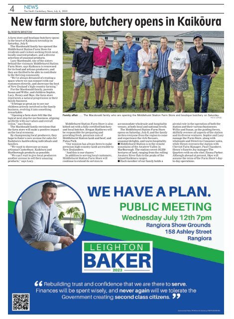 North Canterbury News: July 06, 2023