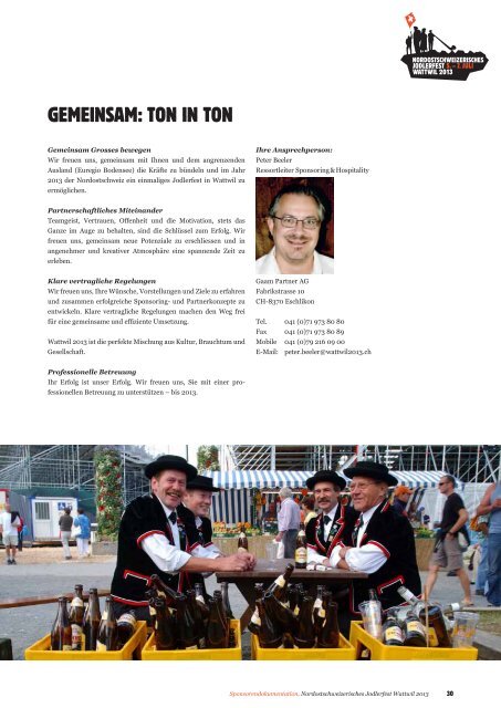 Gnüss d'heimAt - Nordostschweizerisches Jodlerfest Wattwil 2013