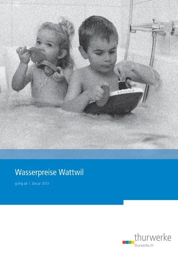 Flyer Wasserpreise Wattwil 2013 (PDF) - Thurwerke AG