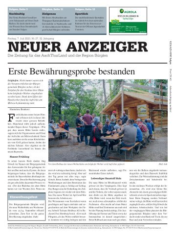 Neuer Anzeiger 7. Juli 2023