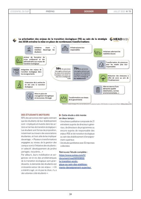 L'Essentiel Prépas n°73 - Juillet 2023